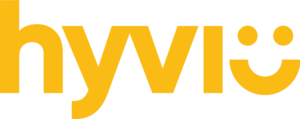 Keltainen Hyviö logo, jossa lukee Hyviö